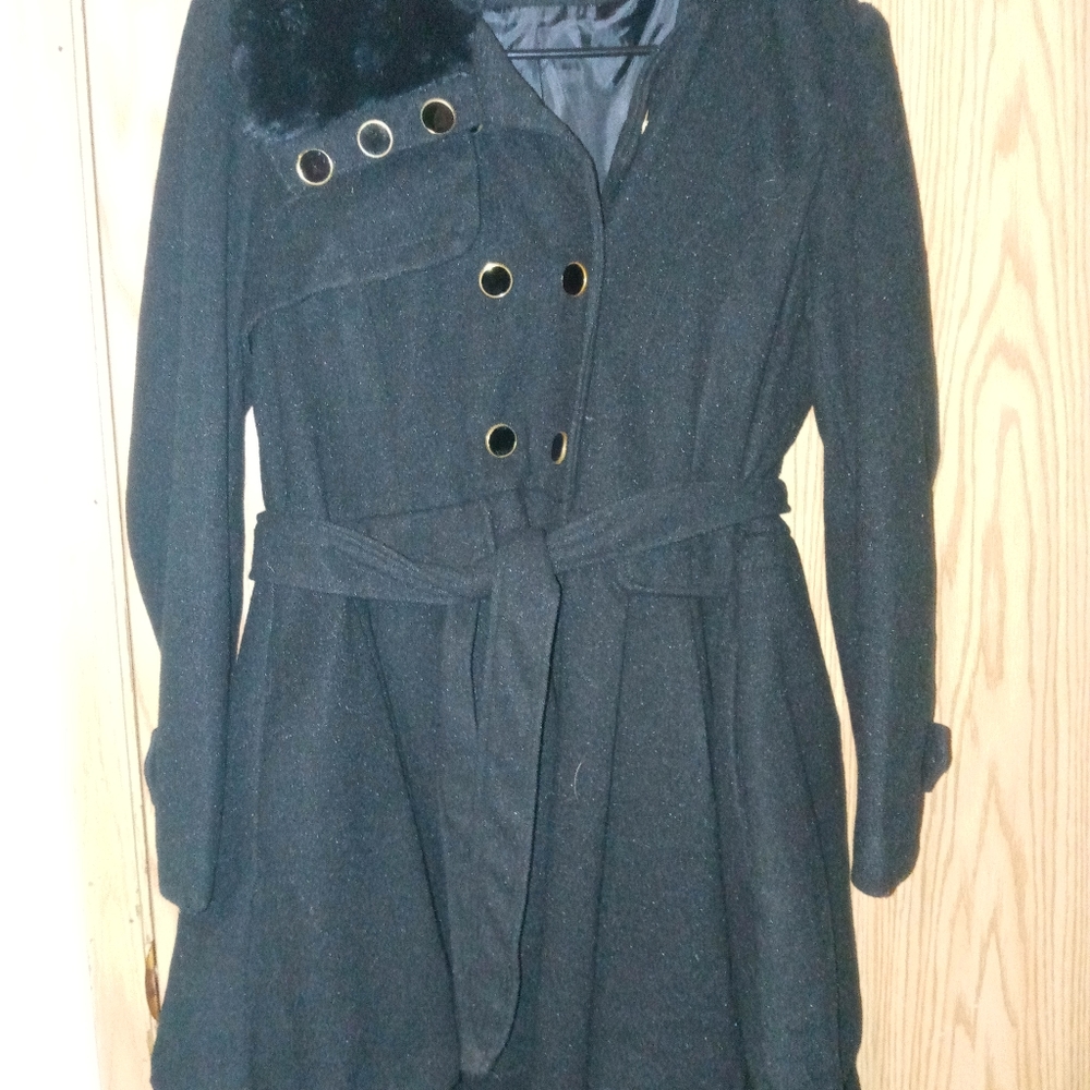 womens black coat